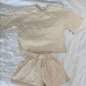 Zara girls Cream set
